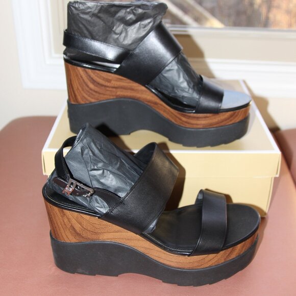 Michael Kors Rhett Wedge in Black Luggage, Size 11 - Picture 5 of 9